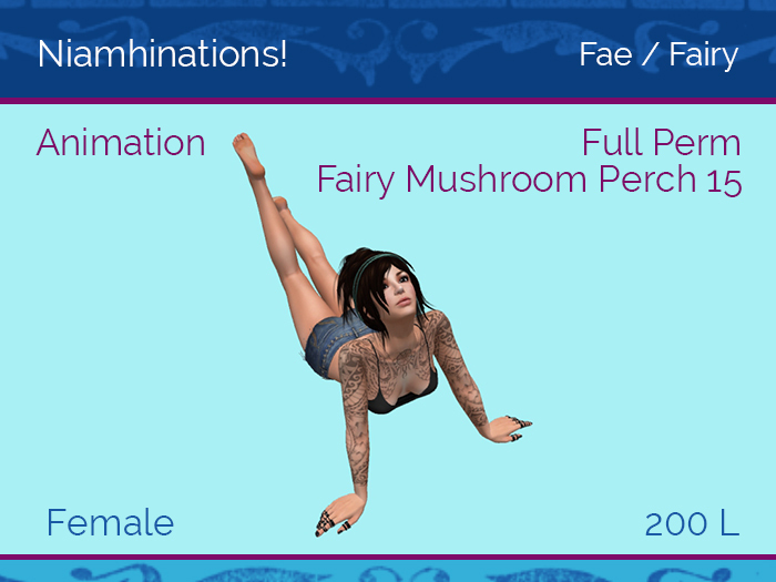Fae, Fairy, Faery - OOO - Female - Full Perm Poses & Animations from Niamhinations!