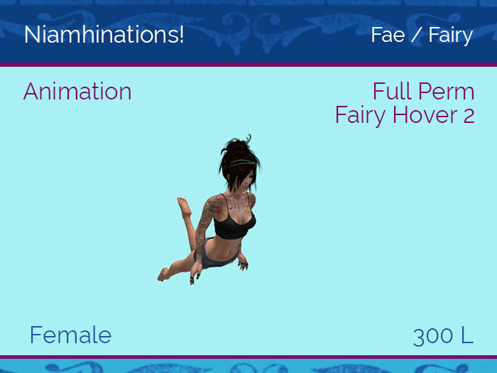 Fae, Fairy, Faery - OOO - Female - Full Perm Poses & Animations from Niamhinations!