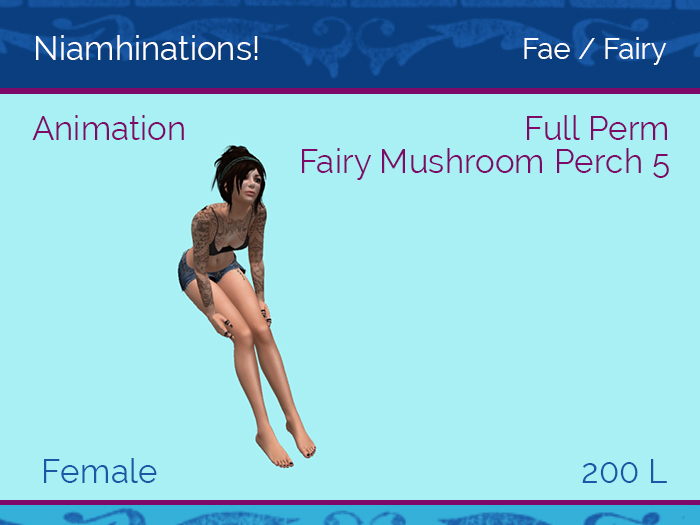 Fae, Fairy, Faery - OOO - Female - Full Perm Poses & Animations from Niamhinations!