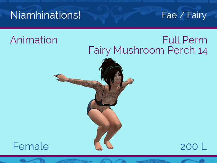 Fae, Fairy, Faery - OOO - Female - Full Perm Poses & Animations from Niamhinations!