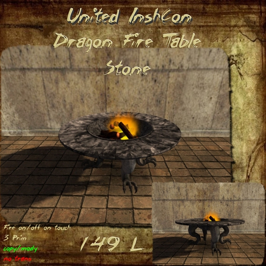 *UI* Dragon Fire Table Stone v