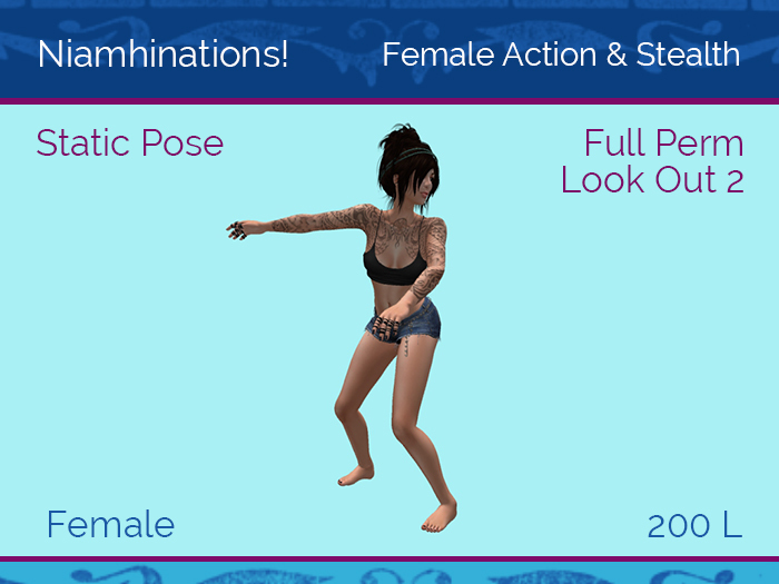 Action & Stealth - OOO - Female - Full Perm Poses & Animations from Niamhinations!