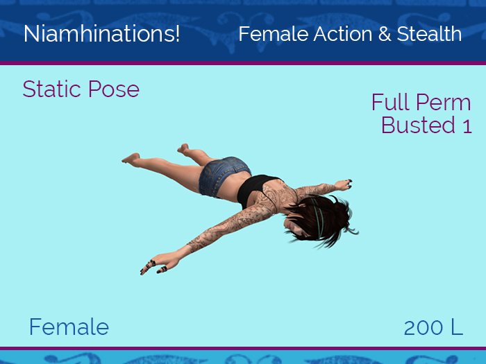 Action & Stealth - OOO - Female - Full Perm Poses & Animations from Niamhinations!