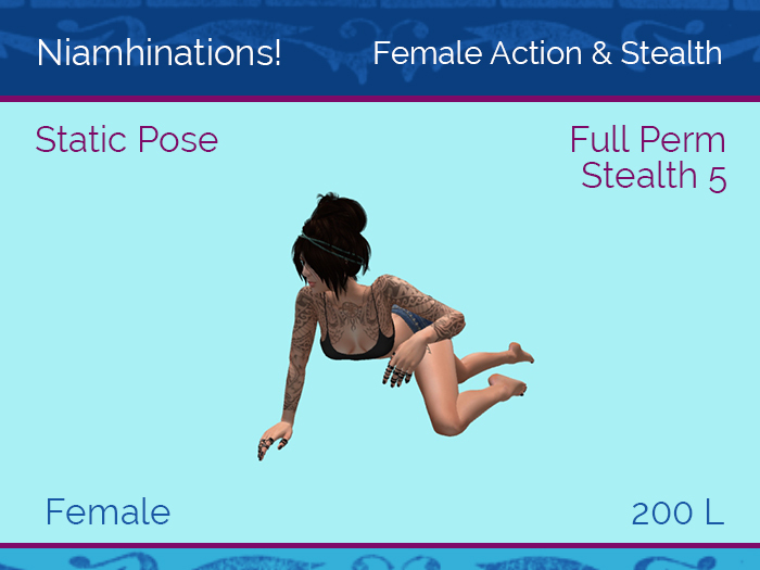 Action & Stealth - OOO - Female - Full Perm Poses & Animations from Niamhinations!