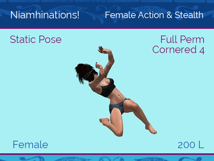 Action & Stealth - OOO - Female - Full Perm Poses & Animations from Niamhinations!