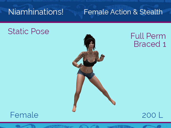 Action & Stealth - OOO - Female - Full Perm Poses & Animations from Niamhinations!