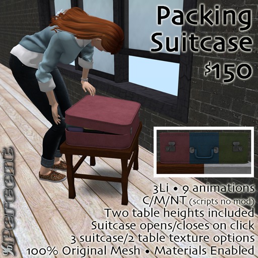 % Packing Suitcase *MESH*