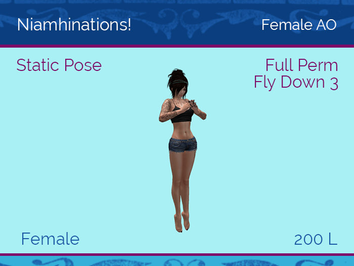 AO - Fly Down 3 - Female - Full Perm Poses & Animations from Niamhinations!