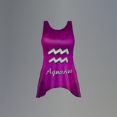 Pink Aquarius Zodiac Mesh Tank Top