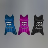 Aquarius Zodiac Mesh Tank Top F box