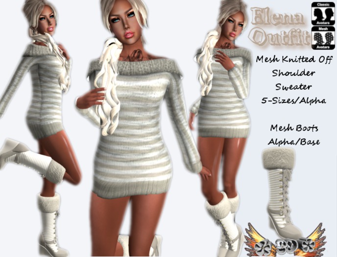 Elena Outfit Paket Beige (Mesh)