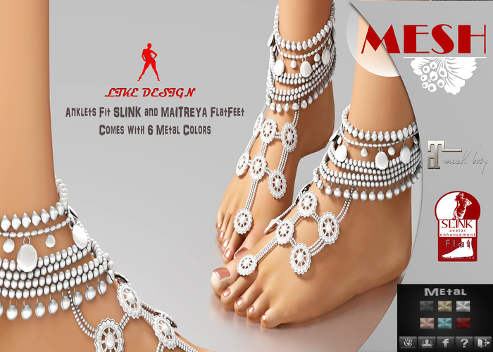 .: LIKE DESIGN :. Flatfeet Anklet V1
