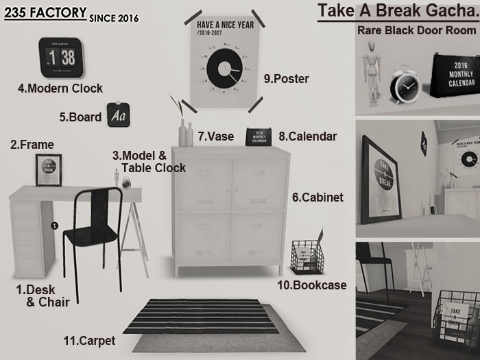 [235] Take A Break Gacha 8. Calendar