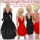 *Awesome Designs Sweet Delight In Black & Red Duo Pack