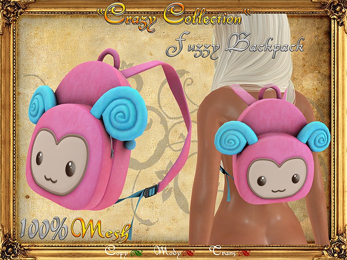 LG - *Crazy Collection* Fuzzy Backpack