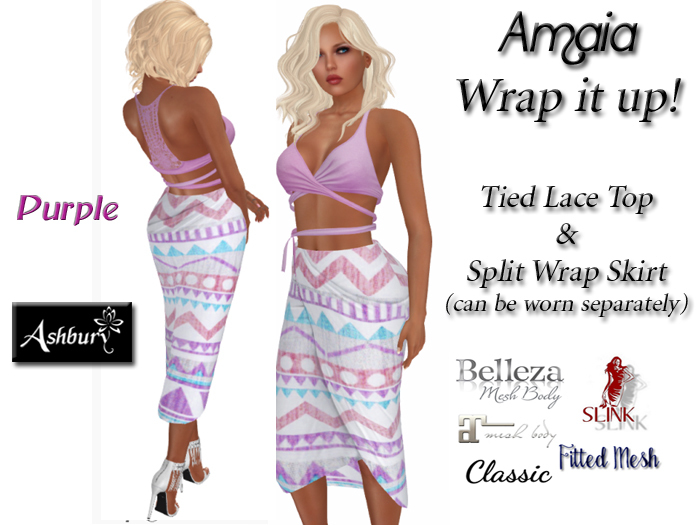 [ASHBURY] Amaia Wraps-PURPLE