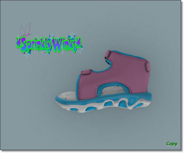 *S*W* Blue/Pink Sandals (TD)