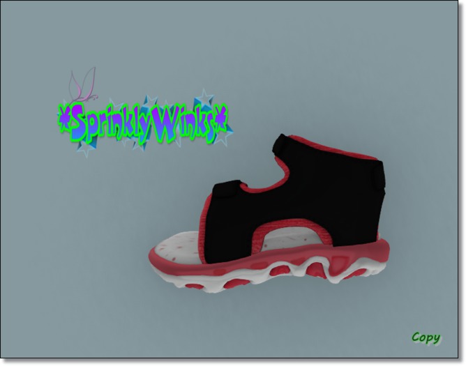 *S*W* Red/Black Sandals (TD)