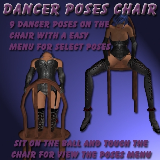 Dancer poses chair