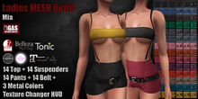 GAS [Ladies MESH Outfit Mia - 14x14x14x14x3 Colors w/HUD] Demo