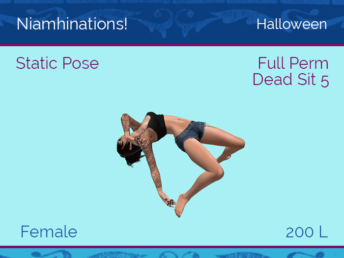 Halloween, Horror - OOO - Unisex - Full Perm Poses & Animations from Niamhinations!