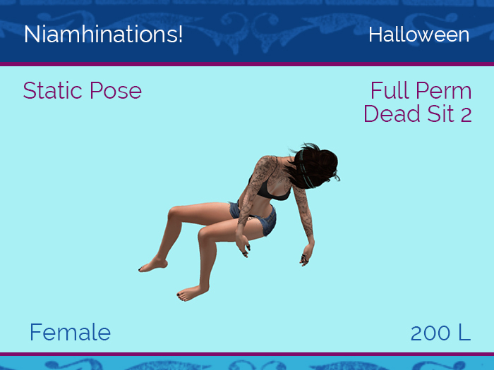 Halloween, Horror - OOO - Unisex - Full Perm Poses & Animations from Niamhinations!