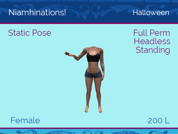 Halloween, Horror - OOO - Unisex - Full Perm Poses & Animations from Niamhinations!