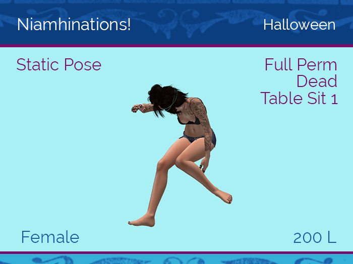 Halloween, Horror - OOO - Unisex - Full Perm Poses & Animations from Niamhinations!