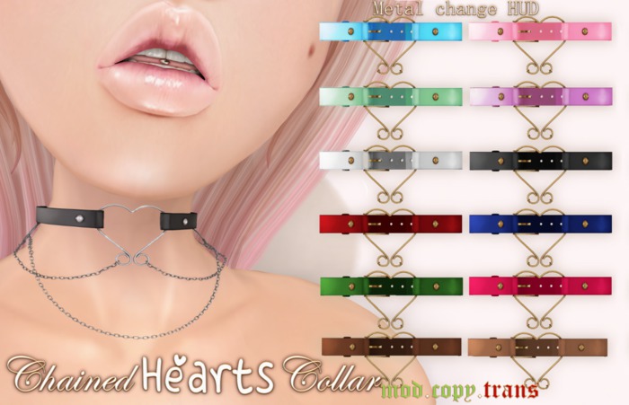 .tsg. Chained Hearts Collar *FATPACK*