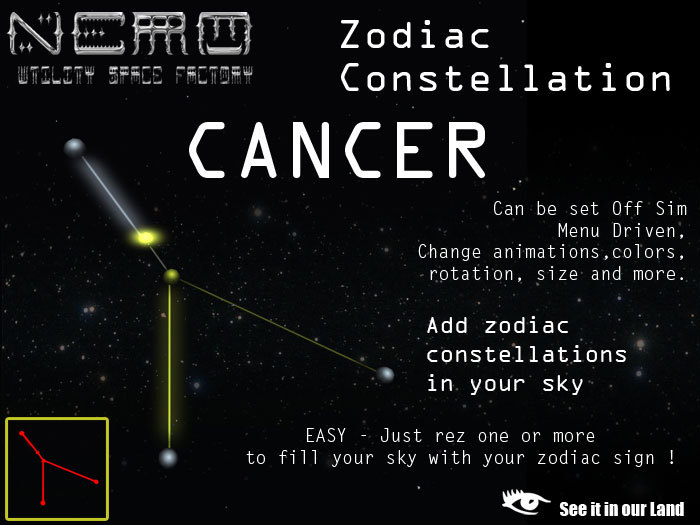 HTN stars CANCER Zodiac Mesh Off Sim
