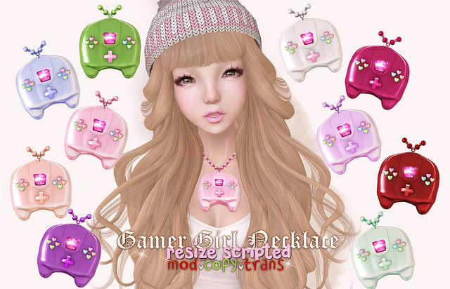 .tsg. Gamer Girl Necklace *FATPACK*