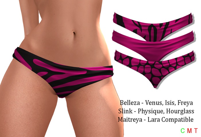 Pink Animal Print Panties