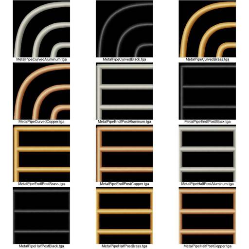 [HOT] Metal Pipe Railing Textures ~ Mega Pack