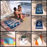 Aphrodite Summer Beach Towel  -PG version- with many custom made couple animations, cuddles, kisses, snugges & more