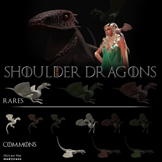22769 ~ [accessories] Shoulder Dragon #4 [creme RARE