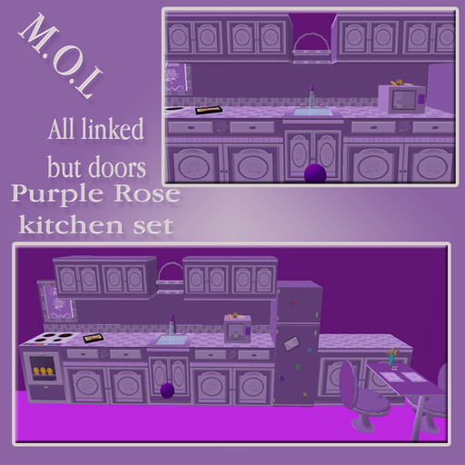 *M.OL.* Purple Rose kitchen set ic