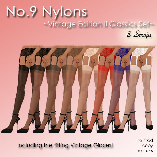 No.9 Nylons ~Complete Vintage Set~ (8straps)