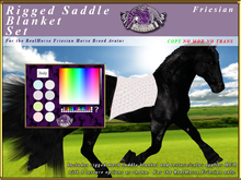 *E* Rigged Saddle Blanket Set [BOXED] RH Friesian