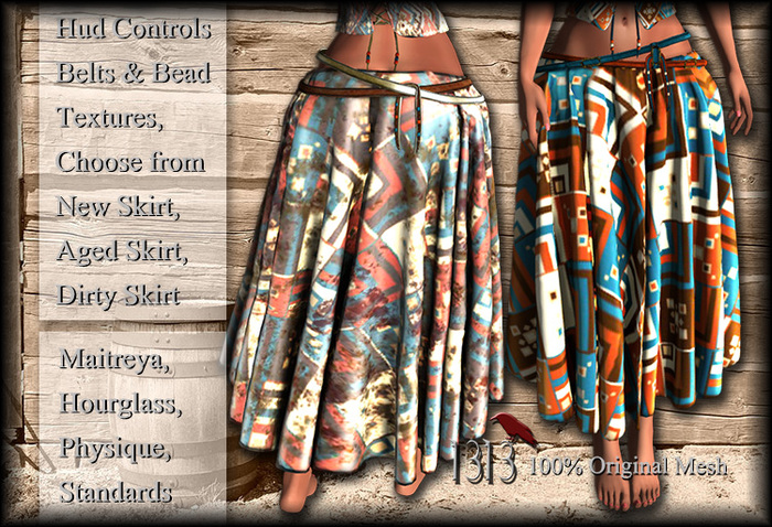 (*<*) 1313 Ragdoll Skirt - Piecework
