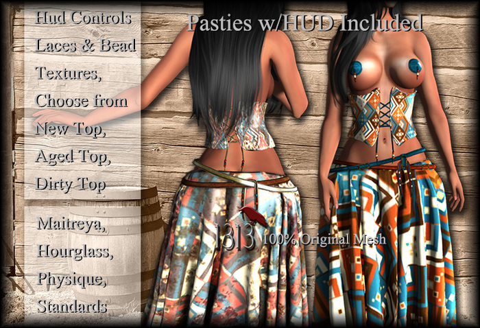 (*<*) 1313 Ragdoll Corset - Piecework