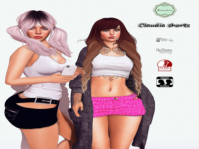Clementine - Claudia short with belt - Trips