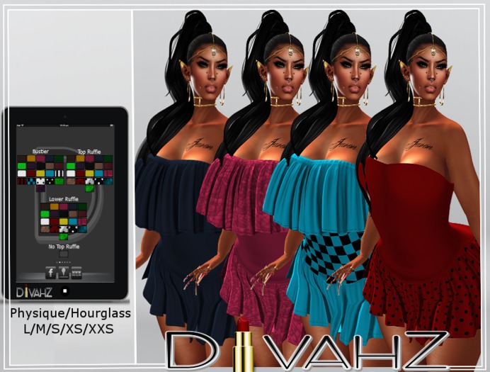 !DC! Ranae Ruffle Dress (Mesh)