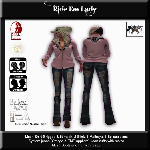 Country Couture Ride Em Lady