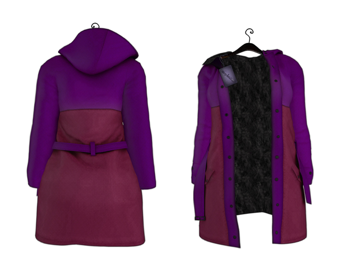 [ bubble ] Bicolor Parka Fuschia & Pink