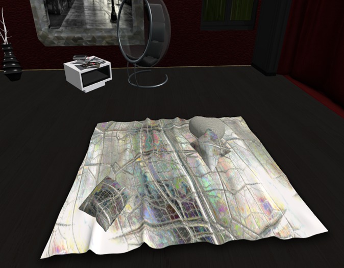 GIFT Rug & Pillows 100% mesh "Gold@