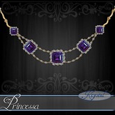 ::: Krystal ::: Princessa - Necklace - Gold - Quasar
