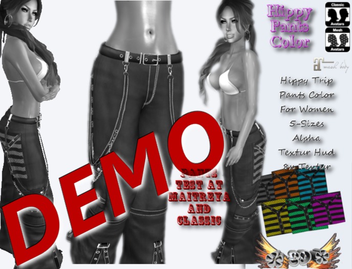 *CD* Hippy Pants Color For Women DEMO