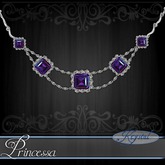::: Krystal ::: Princessa - Necklace - Platinum - Quasar