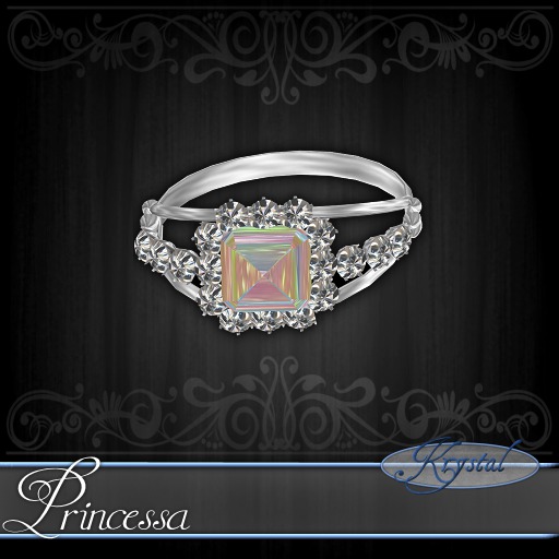 ::: Krystal ::: Princessa - Ring - Platinum - Sunrise