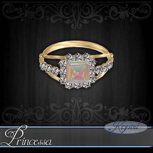 ::: Krystal ::: Princessa - Ring - Gold - Sunrise